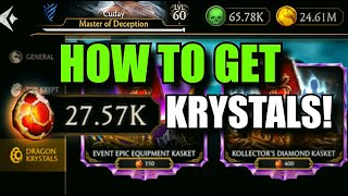 MK Mobile How to Get Dragon Krystals Guide to 2k 5k 10k Dragon Krystals [upl. by Barbur]