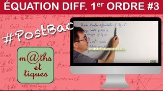 Résoudre une équation différentielle du 1er ordre avec 2nd membre  PostBac [upl. by Neumark]