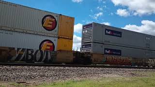 25th anniversary BNSF Heritage Unit on BNSF 7556 [upl. by Lubba673]