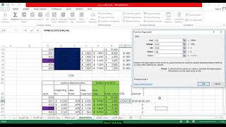 Excel Depreciation methods طرق الاهلاك في الأكسيل [upl. by Amatruda]