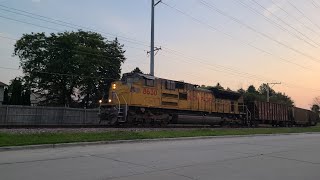 UP 8630 Pulling Second Cut of Empties from Edgewater 1032024 [upl. by Aiseneg500]