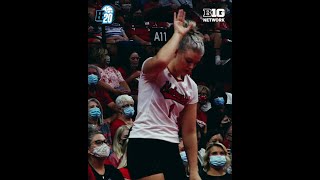 No 8  Nebraskas Nicklin Hames  Top 20 Big Ten Volleyball Players of the 2022 Season [upl. by Aiak]