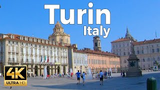 Turin Italy Walking Tour 4k Ultra HD 60fps – With Captions [upl. by Mcafee]