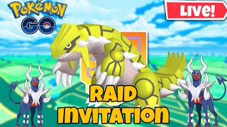 Groudon amp Mega Houndoom Raid Invitation in PokemonGo [upl. by Anilet]