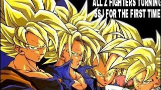 All ZFighters Turning Super Saiyan For The First Time [upl. by Thar]