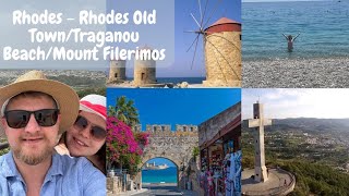 Rhodes Rhodes Old Town Traganou Beach Mount Filerimos [upl. by Irbua]