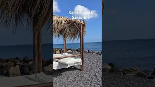 Kamari beach Santorini travel holiday holiday travelphotography [upl. by Acinahs730]