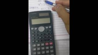 How to solve quadratic equation by using Casio fx 991MS calculator [upl. by Anitirhc]