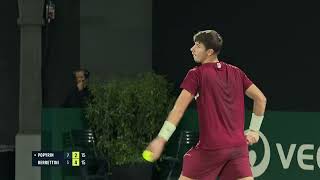 Popyrin vs Berrettini Paris 2024 Highlight [upl. by Nicolea17]