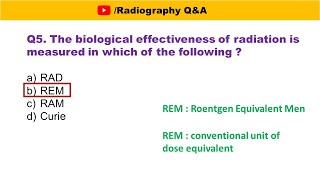 MCQs on Units of Radiation amp Dose  Useful for Radiology and Radiotherapy professionals [upl. by Alleunam]