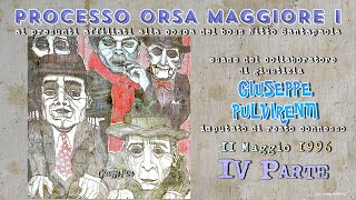 Giuseppe Pulvirenti 11 Maggio 1996 Processo Orsa Maggiore I Quarta Parte [upl. by Wallache999]