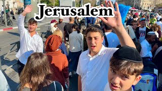 Jerusalem November 8 Friday at Mahane Yehuda Market todays reality [upl. by Malvie]