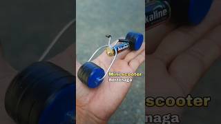 diy kreatif mini scooter bertenaga batre AA diykreatif toys idebarangbekas amazing dinamo unik [upl. by Levram]