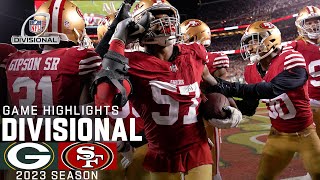 Green Bay Packers vs San Francisco 49ers Game Highlights  NFL 2023 Divisional Round [upl. by Minsat]