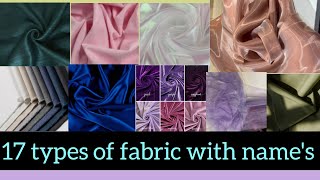 types of fabric with namesDifferent fabrics with namessunnycollectionsviraltrendsunscribe [upl. by Amron]