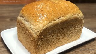 WHOLE WHEAT BREAD  HONEY WHEAT BREAD  Soft Brown Bread Recipe [upl. by Knight]