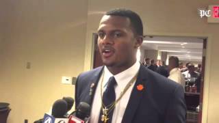 Clemson junior QB Deshaun Watson intent on graduating in December [upl. by Adleremse]