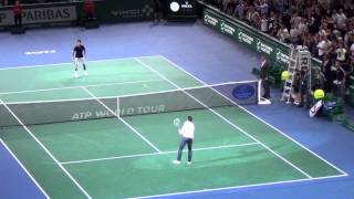 Zlatan Ibrahimovic plays tennis with Novak Djokovic HD [upl. by Olwen176]