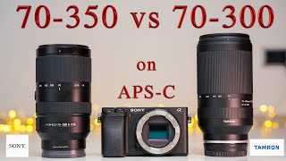 Sony 70350 vs Tamron 70300 on my A6400 APSC Camera  side by side comparison  Best Tele Lens [upl. by Arocet]