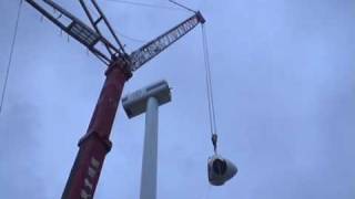 GOTTWALD AMK1000103 Installation of wind power as part of the work of film [upl. by Dustie]