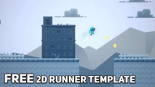 How To Make A 2D Runner Game with Free 2D platformer Template Microgame [upl. by Silvester]