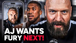 Anthony Joshua CONFRONTS Tyson Fury on FaceTime 🥊 [upl. by Kung]