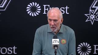 Longest losing streak in Spurs history is over  Spurs Coach Gregg Popovich press conference nba [upl. by Ayar704]