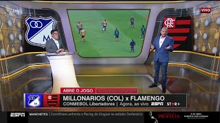 PRÉJOGO MILLONARIOS x FLAMENGO LIBERTADORES DA AMÉRICA [upl. by Audi]