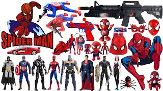 Marvel Popular Toy Collection  Spider Man Action Doll  Marvel Toy Gun Collection unboxing [upl. by Akihsar]