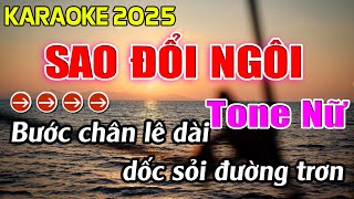 Sao Đổi Ngôi Karaoke Tone Nữ Karaoke Hoàng Giang 62 [upl. by Annehcu292]