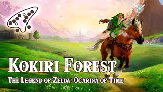 The Legend of Zelda Ocarina of Time  Kokiri Forest  Ocarina tutorial  tabs [upl. by Benny209]