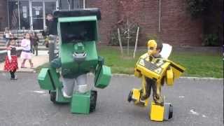 Bumblebee and Bulkhead transformer costumes [upl. by Relyc709]