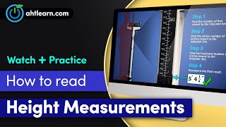 LearningTools Reading Height Measurements on a Physician Mechanical Beam Scale with Height Rod [upl. by Publias]