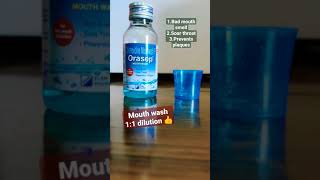 orasep mouth wash medstudclass shorts [upl. by Gibe99]