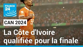 CAN 2024  La Côte dIvoire qualifiée pour la finale de SA Coupe dAfrique des nations [upl. by Joela]