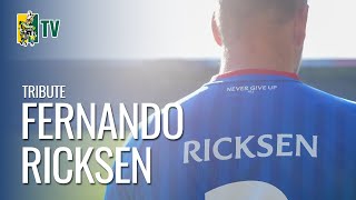 TRIBUTE SPECIAAL SHIRT ter ere van FERNANDO RICKSEN  Fortuna SC TV [upl. by Yruoc]