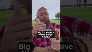 Big Gs Big Works Burger Review Salt By The Sea  Tuncurry NSW food burger eating [upl. by Algie]