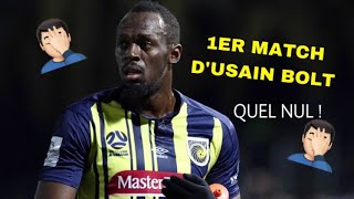 1 ER MATCH D’USAIN BOLT  QUEL NUL [upl. by Limak]