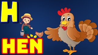 H Is For Hen  ABC song From A to Z I ABC Song For Children  abc song I Kidsongs  Kids Songs [upl. by Ahsaele]