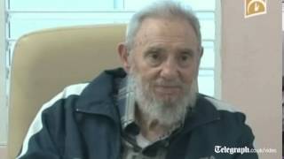 Fidel Castro emotional listening to Hugo Chavez song [upl. by Utas]