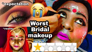 I WENT TO THE WORST REVIEWED quotBRIDALquot MAKEUP ARTIST IN INDIA KOLKATA  GONE WRONG RIA [upl. by Siurtemed378]