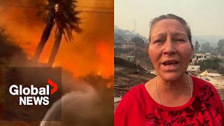 quotLiving through hellquot Deadly Chile wildfires kill at least 64 with death toll expected to climb [upl. by Arataj]