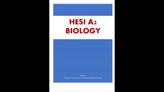 HESI A2 EXAM BIOLOGY V1 Actual Exam [upl. by Dalohcin322]