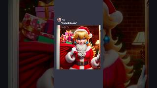 Karen Princess Peach Wanted To Become Santa mario sonic meme [upl. by Anauqahc]