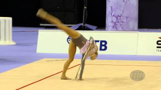 BOGDANOVA Viktoria EST  2014 Rhythmic Worlds Izmir TUR  Qualifications Hoop [upl. by Leiru]