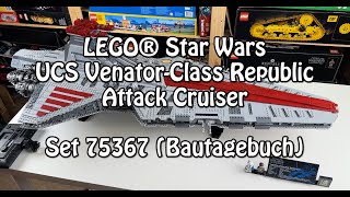 Bautagebuch LEGO Republikanischer Angriffskreuzer der VenatorKlasse UCS Star Wars Set 75367 [upl. by Bremble854]