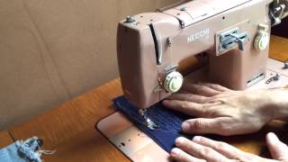 Incredibly Mint Condition Necchi BU Nora Sewing Machine in Pink Just restored [upl. by Hitt858]