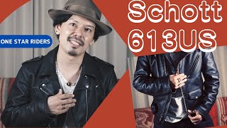 買ったばかりのショット「613US」紹介します！【SCHOTT ダブルライダースジャケット】 [upl. by Annaeerb]