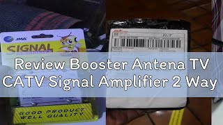 Review Booster Antena TV CATV Signal Amplifier 2 Way [upl. by Aubert]