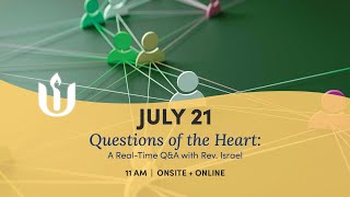 Questions of the Heart A RealTime QampA with Rev Israel led by Rev Israel Buffardi [upl. by Onilatac]